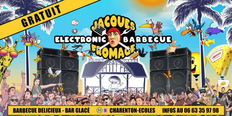 Jacques FROMAGE et Cent Pour Sang la Vie organisent 3 open-air electro en Mai et Juin 2022